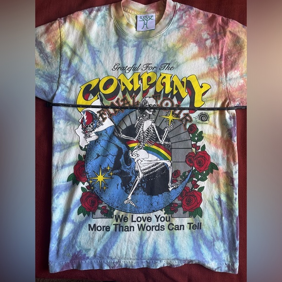 Online Ceramics Grateful Dead “Grateful for the Company” Tie Dye T-Shirt size S - Picture 10 of 11